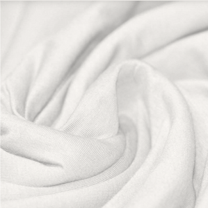 Cotton Jersey PFD White fabric for dyeing - by the 1/2 yard