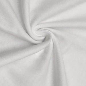 Organic Cotton PFD White flannel for dyeing - by the 1/2 yard
