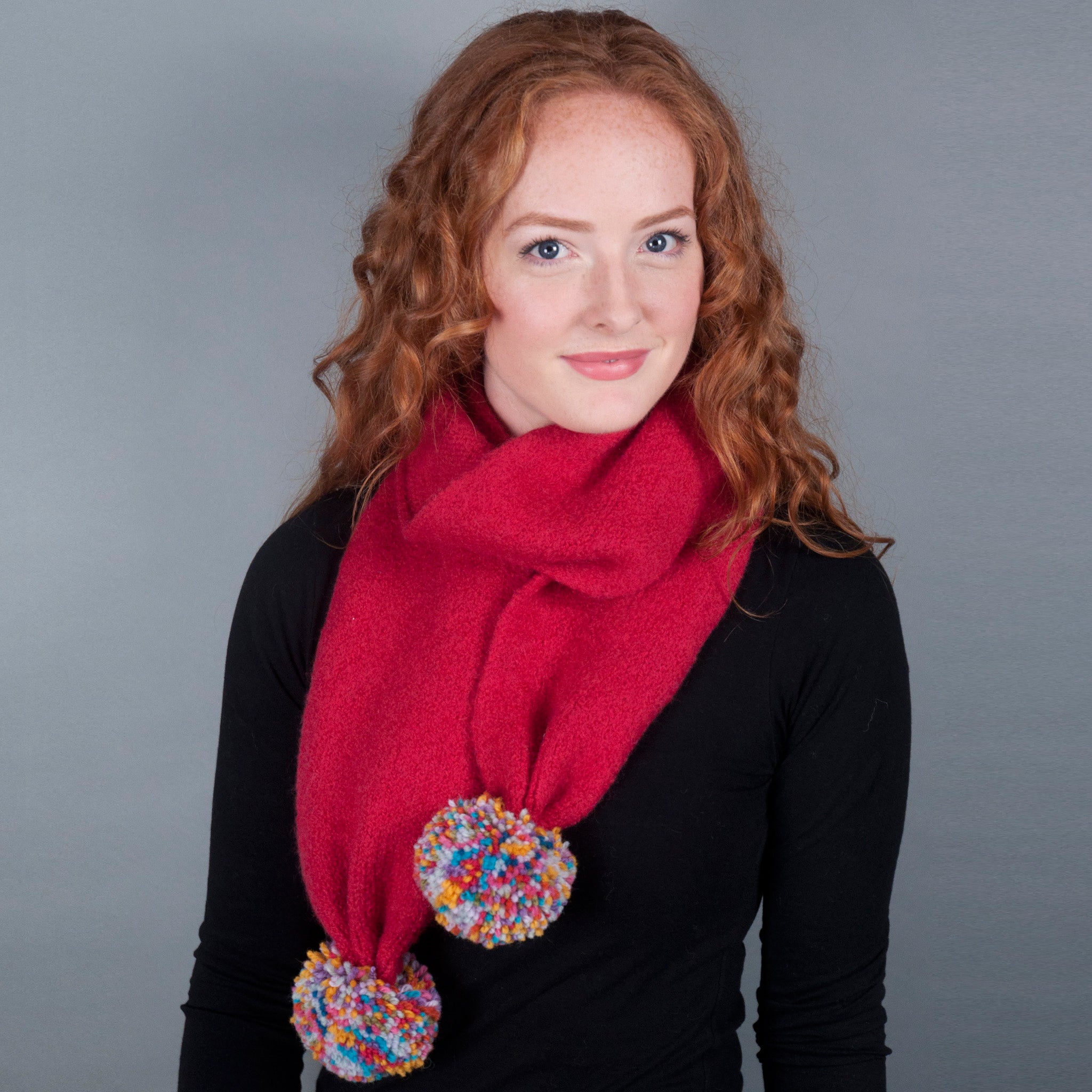 Giant Pom Pom Scarf