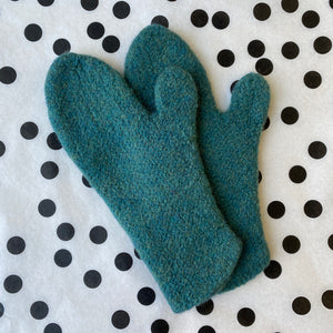 Sample Sale - Mittens in size Small - Green