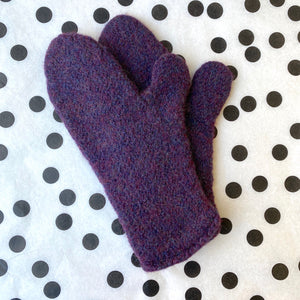 Sample Sale - Mittens in size Small - Purple