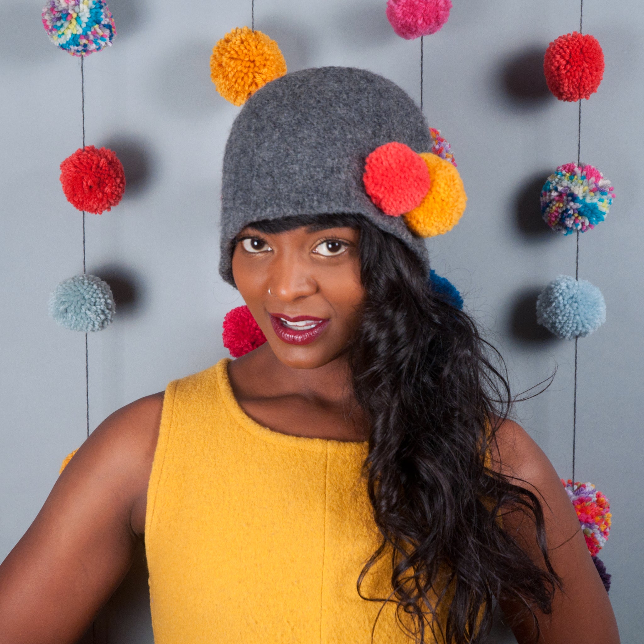 Pom Pom Cloche
