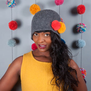 Pom Pom Cloche
